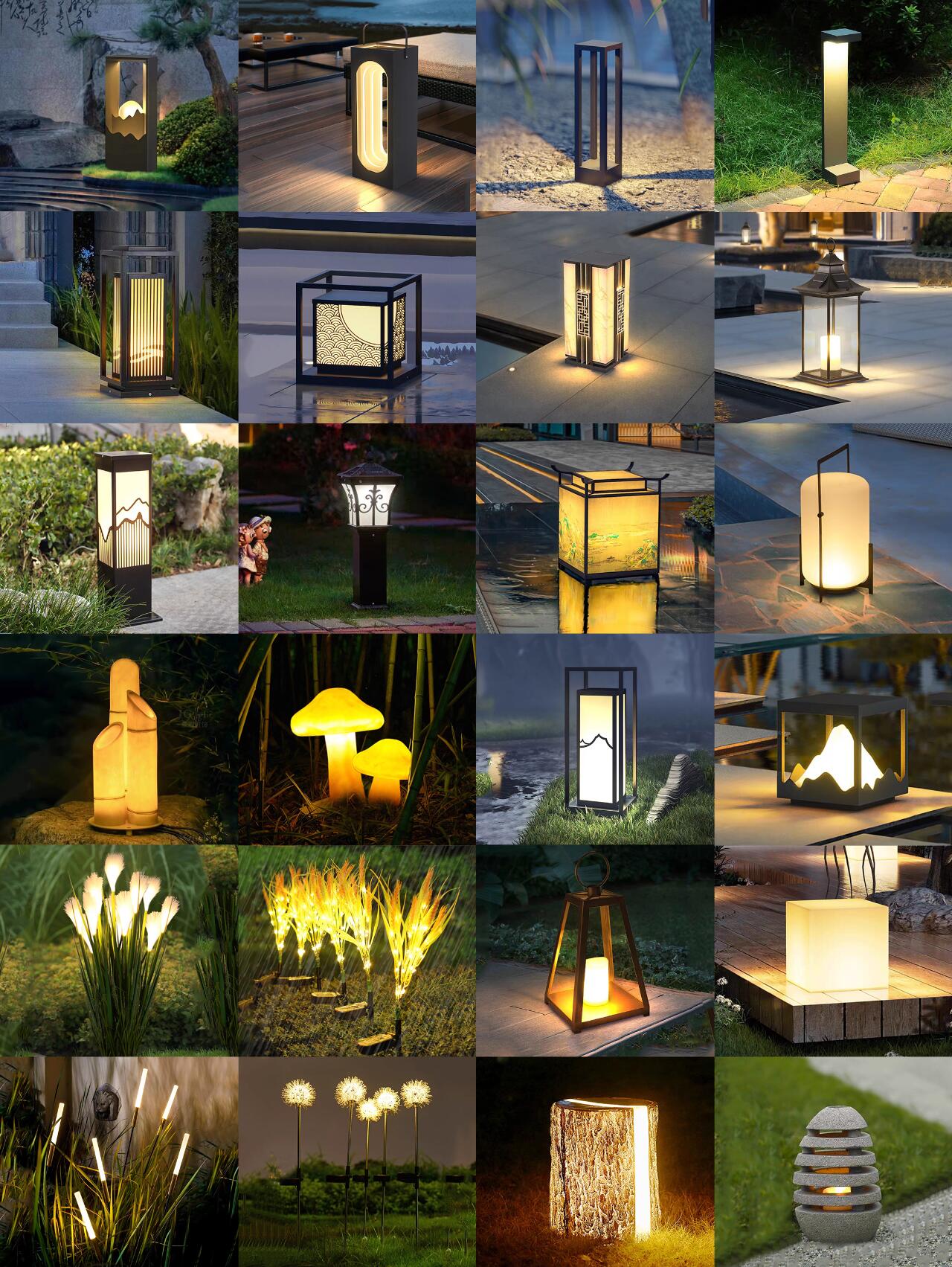 私藏24款高颜值草坪灯!户外氛围感棒