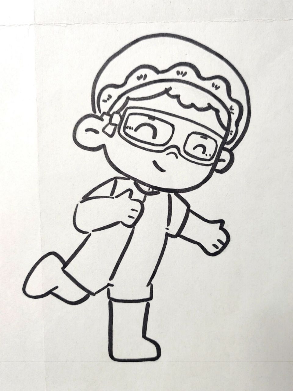 儿童画人物素材(男生篇⑧) 最近会出几期人物素材,比之前的稍微难一点