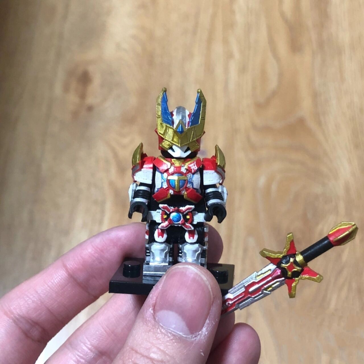 乐高第三方人仔铠甲勇士刑天 战神刑天,刑天铠甲的升级版,人仔虽小,但