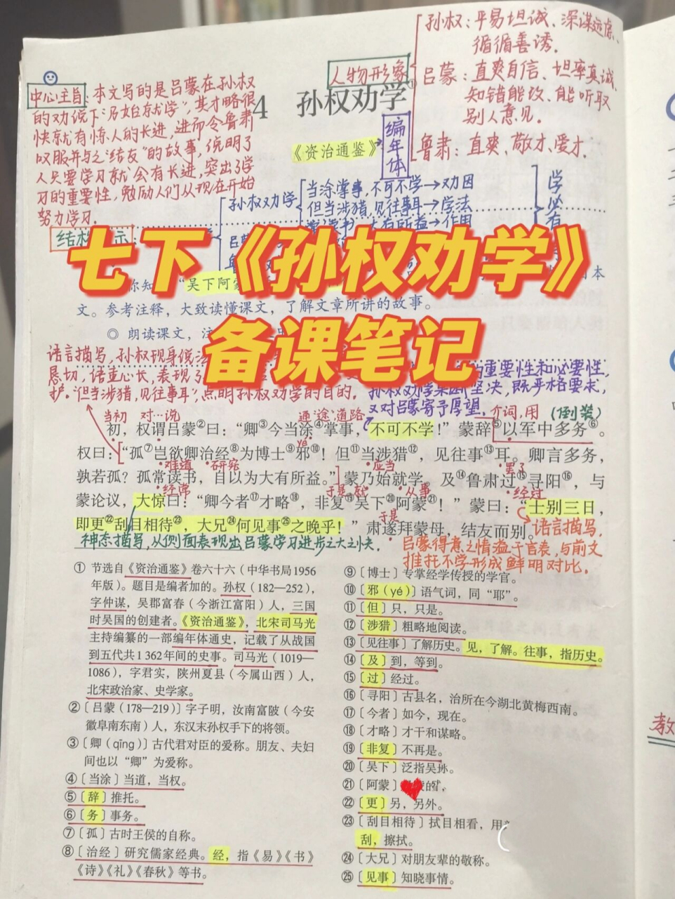 孙权劝学楷书字体图片