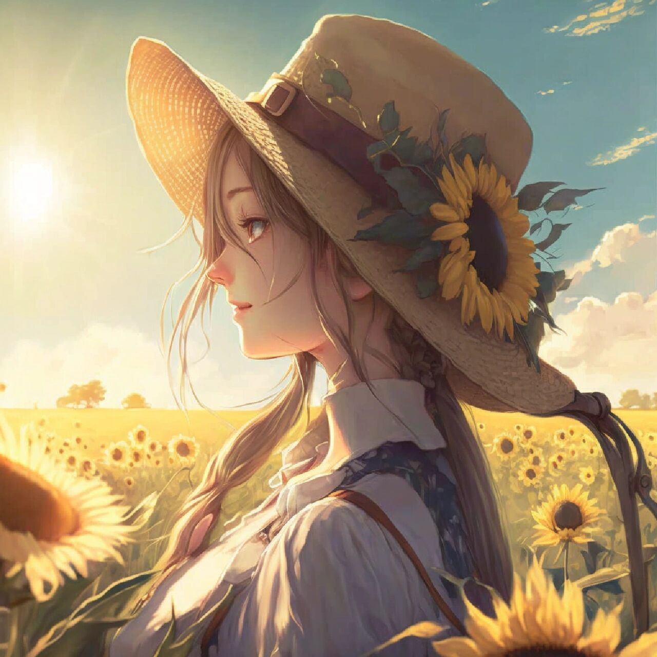 向日葵的花语 做向日葵叭,你向阳生长,我向你而来.