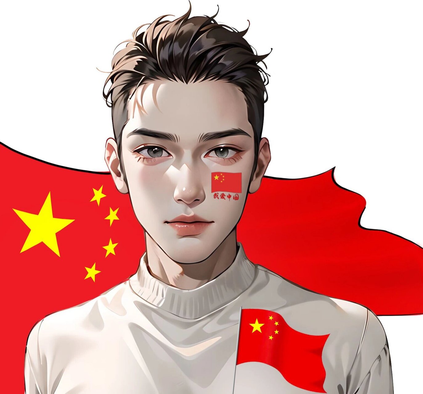 长在春风里#男生头像# #优质头像# #向国旗敬礼# #国旗做头像# #头像