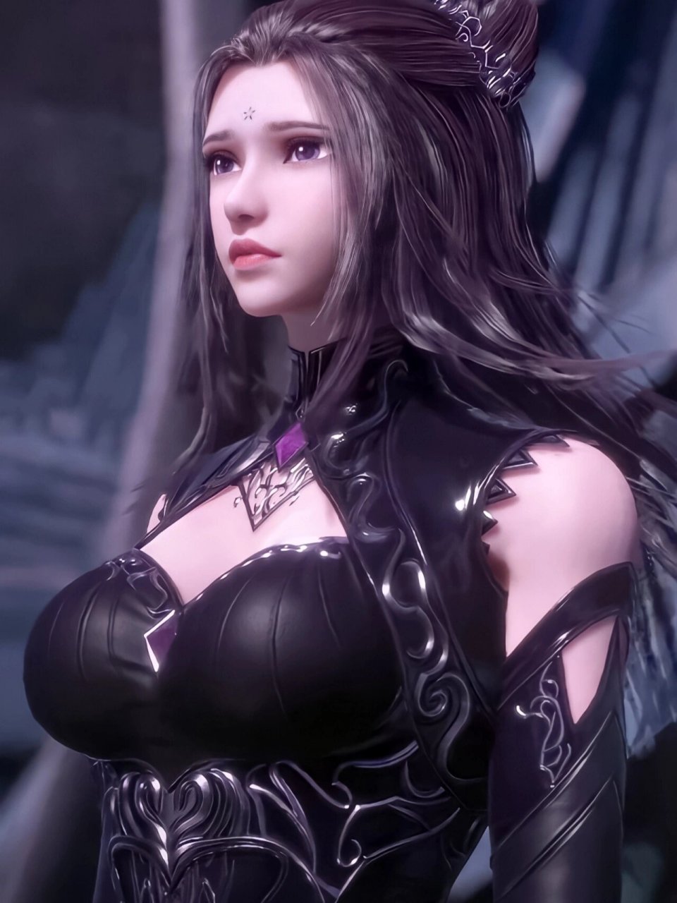 动漫《斗罗大陆》-朱竹清壁纸 朱竹清 外号:幽冥灵猫 "来史莱克学院是