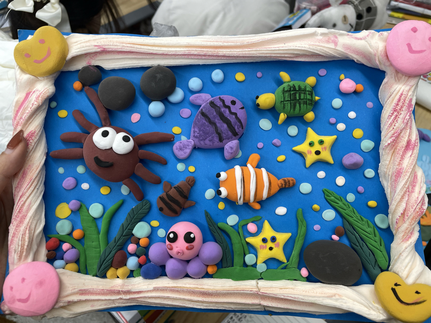 海底世界主题 超轻黏土幼儿园环创手工幼教 海绵宝宝派大星学生的最爱