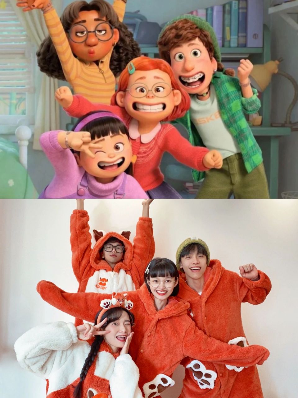 四人合照聚会拍照 92 和朋友聚会就酱拍合照吧!