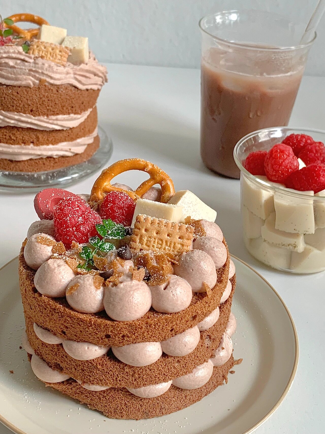 巧克力裸蛋糕07自制小蛋糕|香浓顺滑超好吃