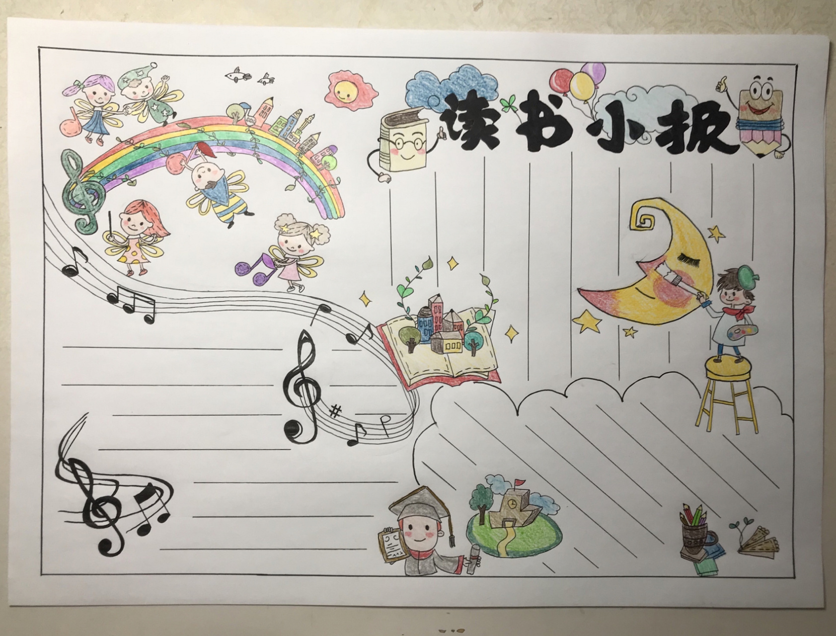 读书小报a3 各学科都可以用的手抄报