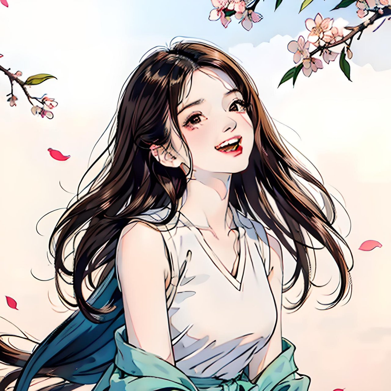 女生头像|春日桃花|好心情 #女生头像# #头像# #头像分享# #可爱头像