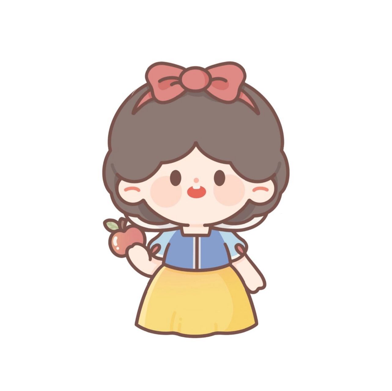 迪士尼公主q版小像合集 明天儿童节啦95可可爱爱过六一 #q版 #q版