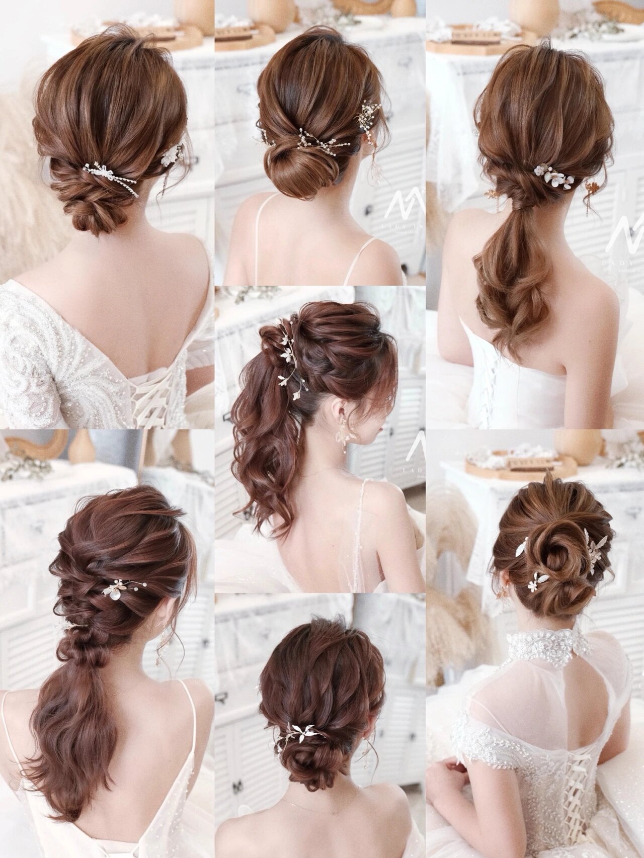 让人心动💓的仙气新娘发型