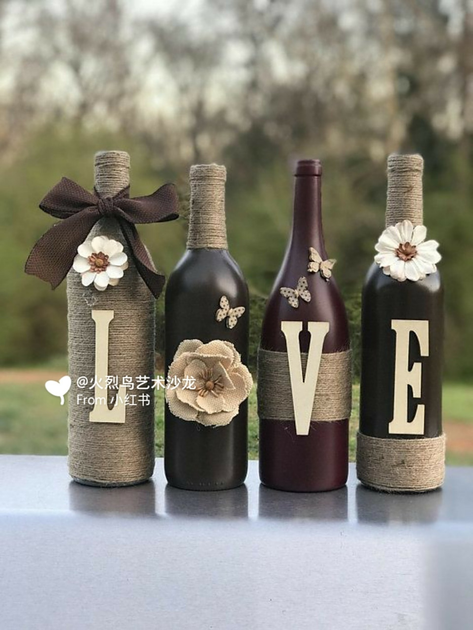 diy酒瓶变花瓶 #diy手工制作