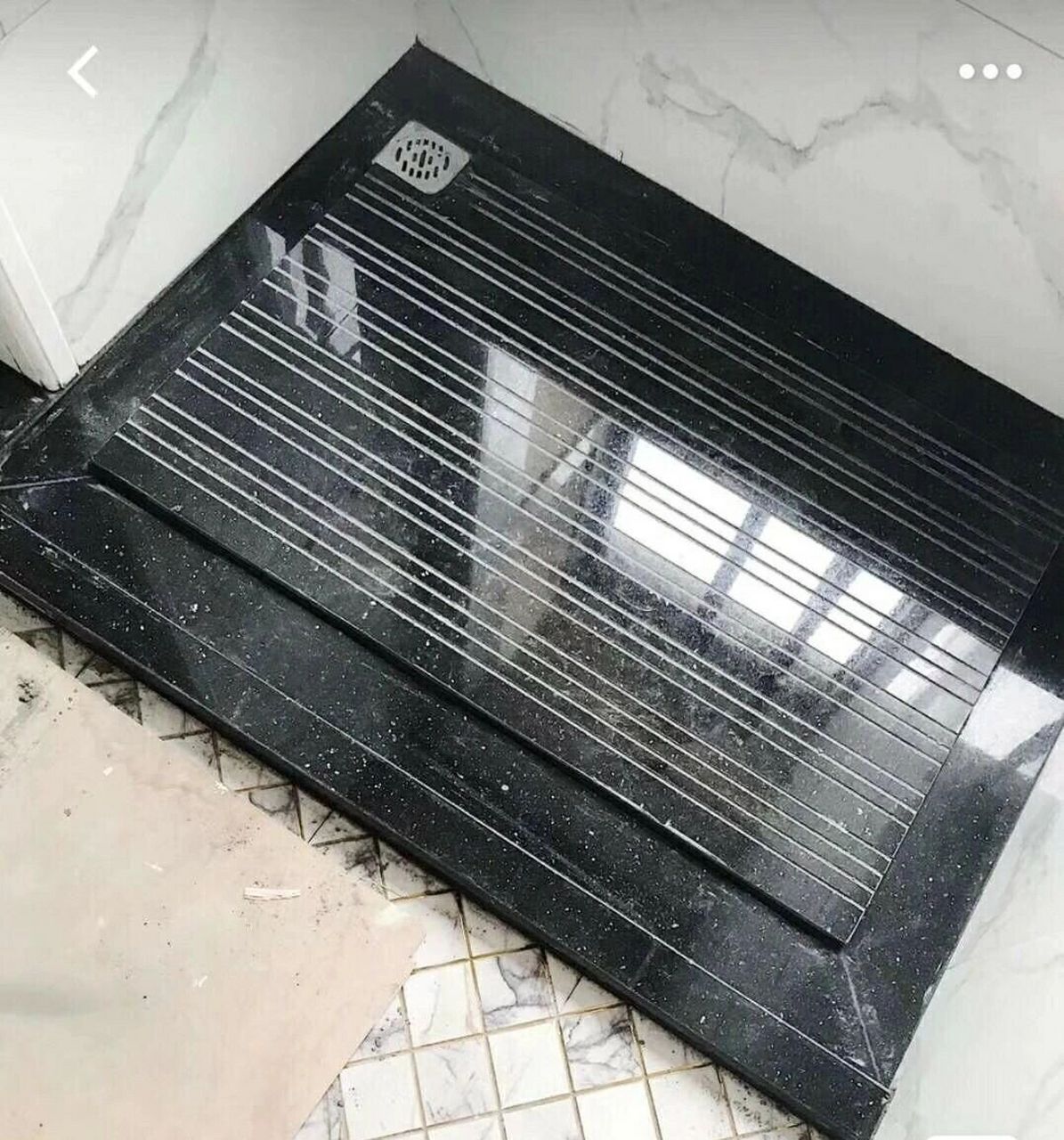 淋浴房地面-大理石拉槽 大理石拉槽 排水畅快又防滑 大理石拉槽,将