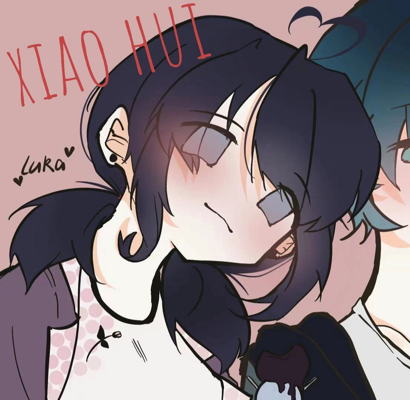 画的玛丽娜跟卢卡的情头,约我 #动漫情头# #瓢虫雷迪