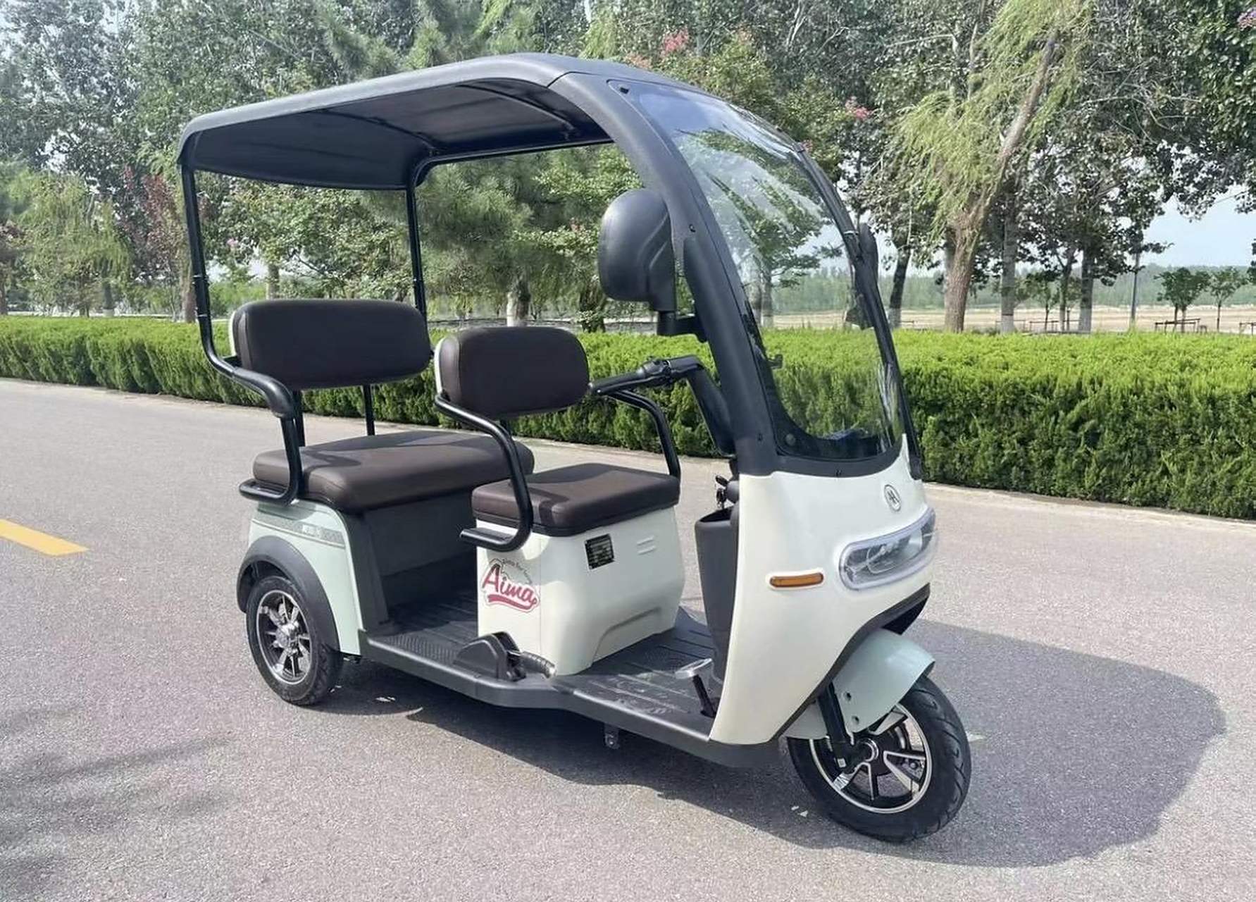 爱玛 全新三轮车 乐维 一体车棚款 休闲三轮车,代步接娃神器!