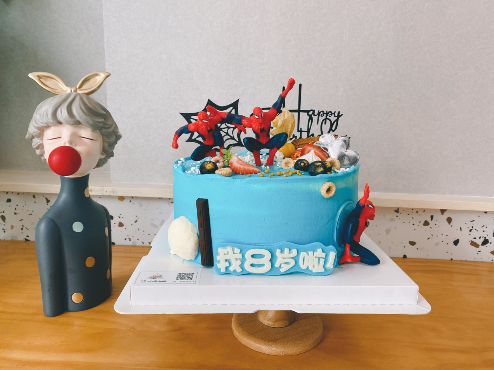 蜘蛛侠蛋糕 男孩生日蛋糕 濮阳/ins甜品