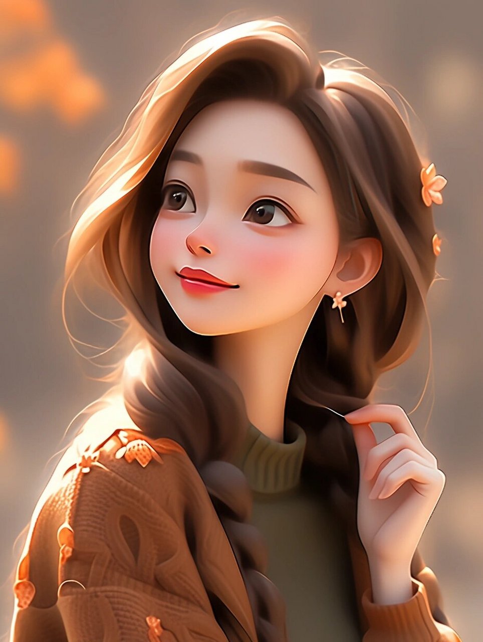 起风,落叶,人间已秋94秋天氛围感女生头像