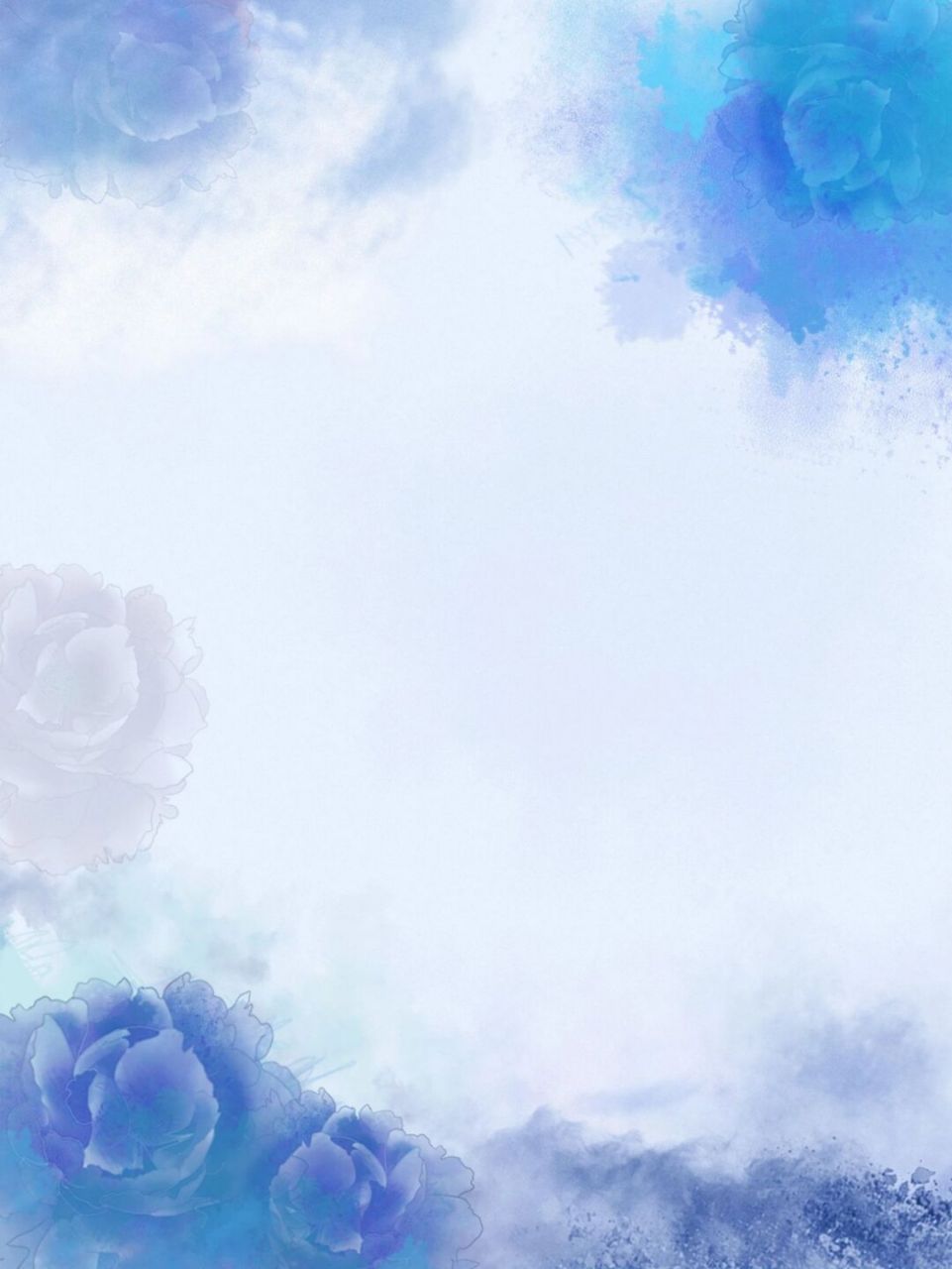 💥彩色水墨的背景海报素材多了渐变晕染的特色 彩色水墨的背景更能