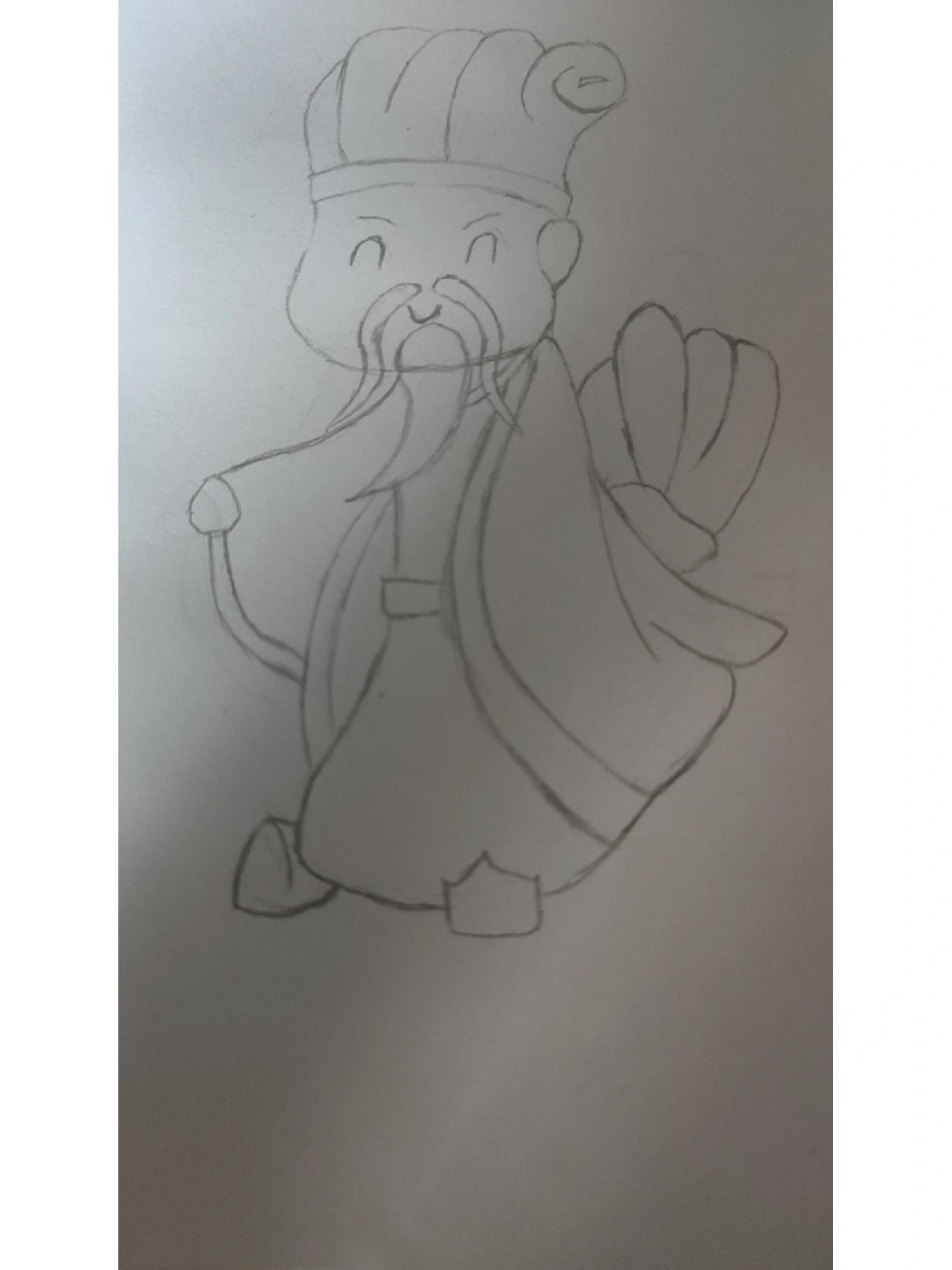 诸葛亮简笔画!可摘抄画哟!