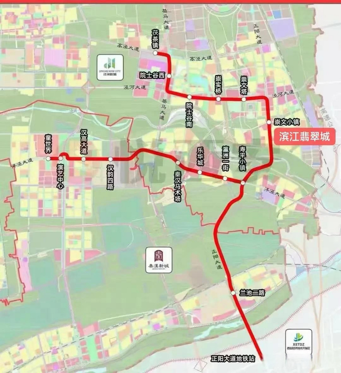 西咸新区泾河新城智轨线路图!看看过不过你们小区!