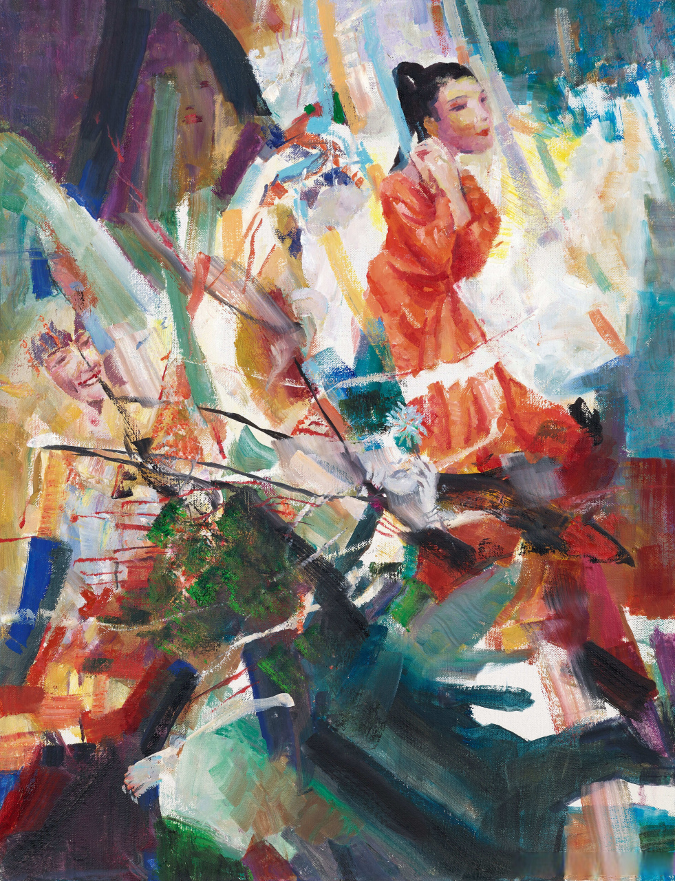 画家石齐人物画