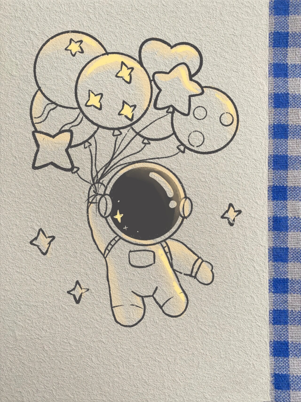 宇航员简笔画教程/超简单