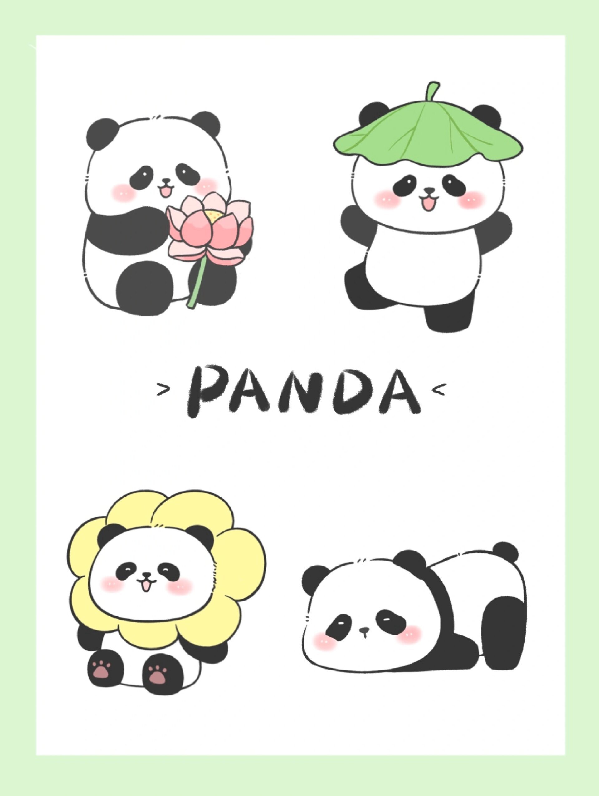 原创卡通形象 | 夏日熊猫