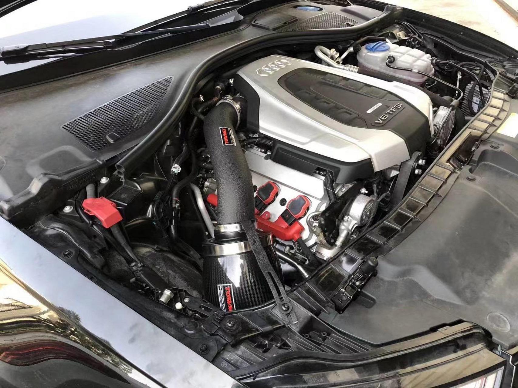 奥迪a6进气改装!提高马力,节油!增加爆发力!