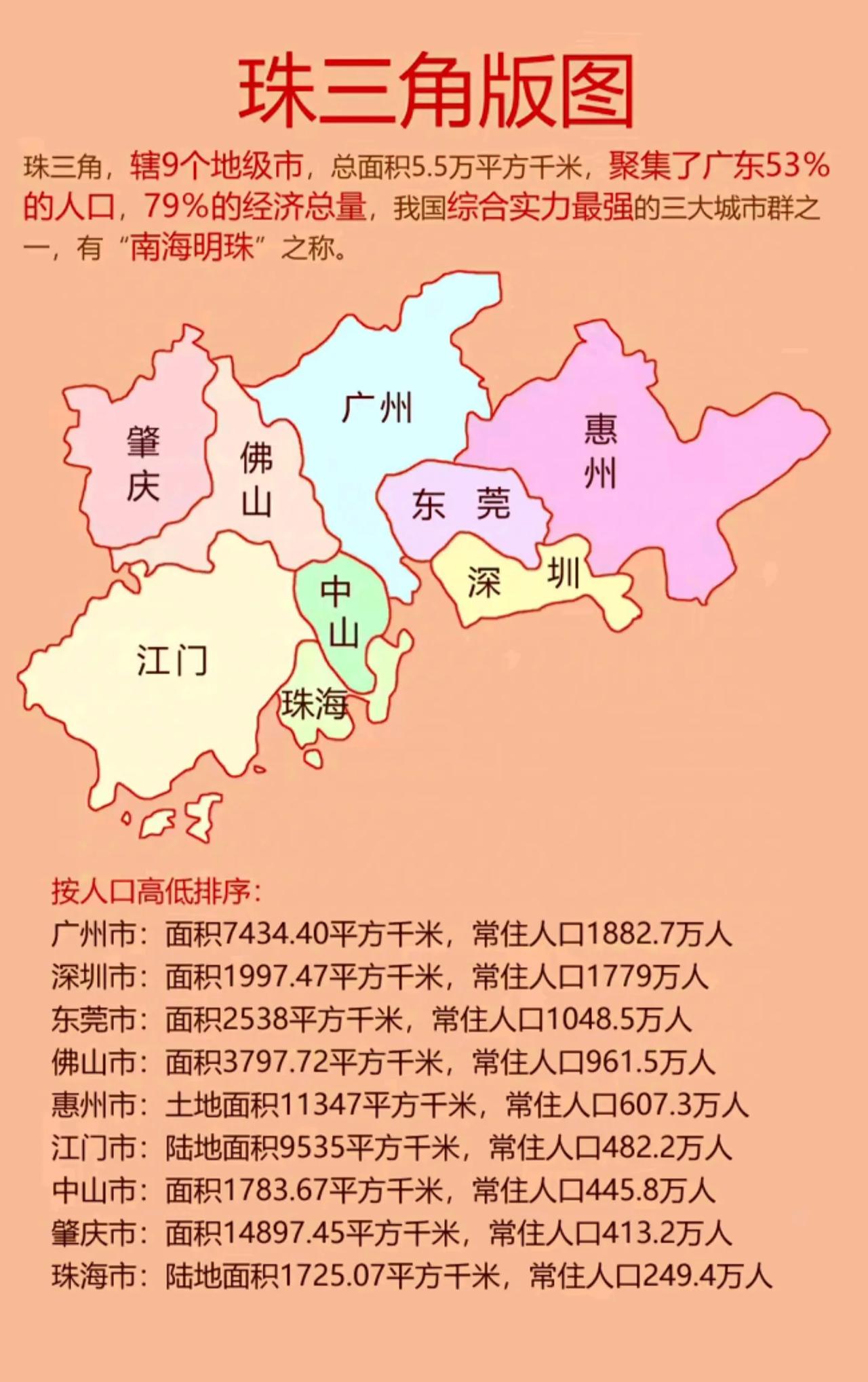 珠三角详细地图图片