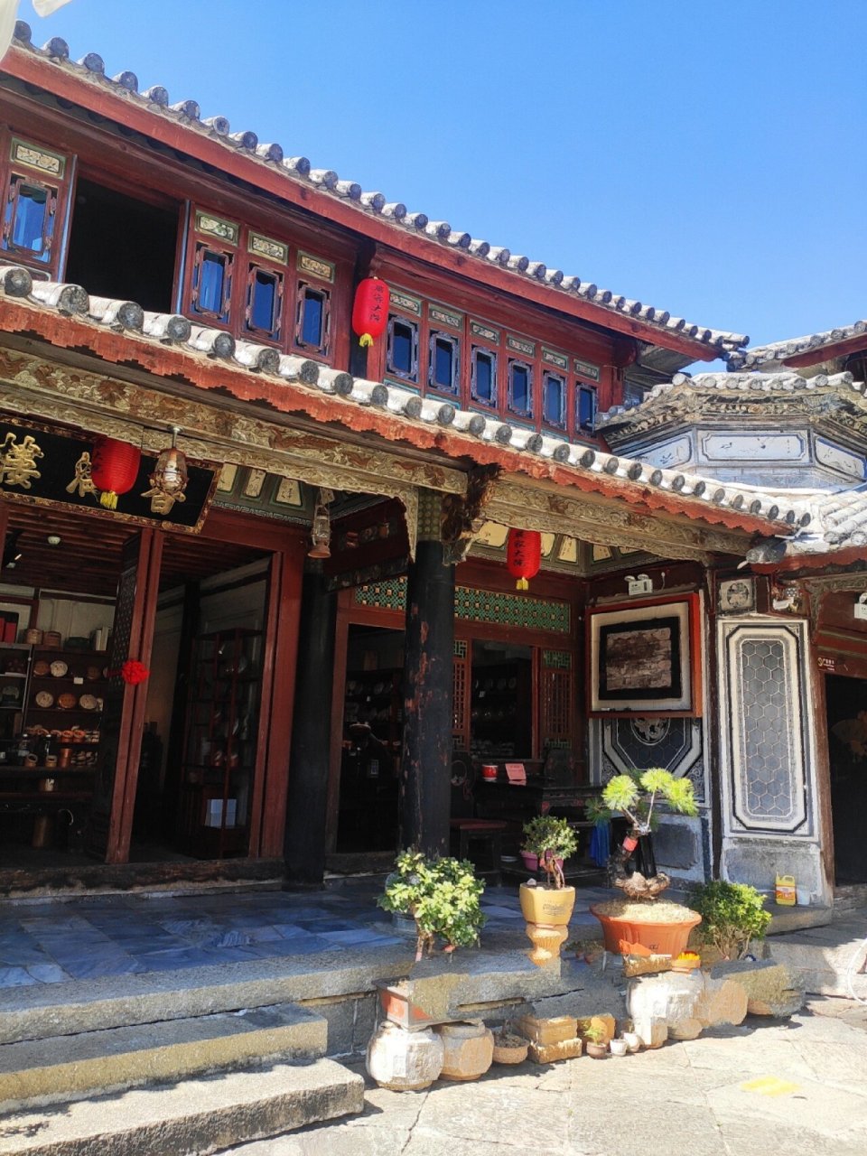 云南大理·喜洲古镇·严家大院2022.2 在喜洲古镇内的严家大院.