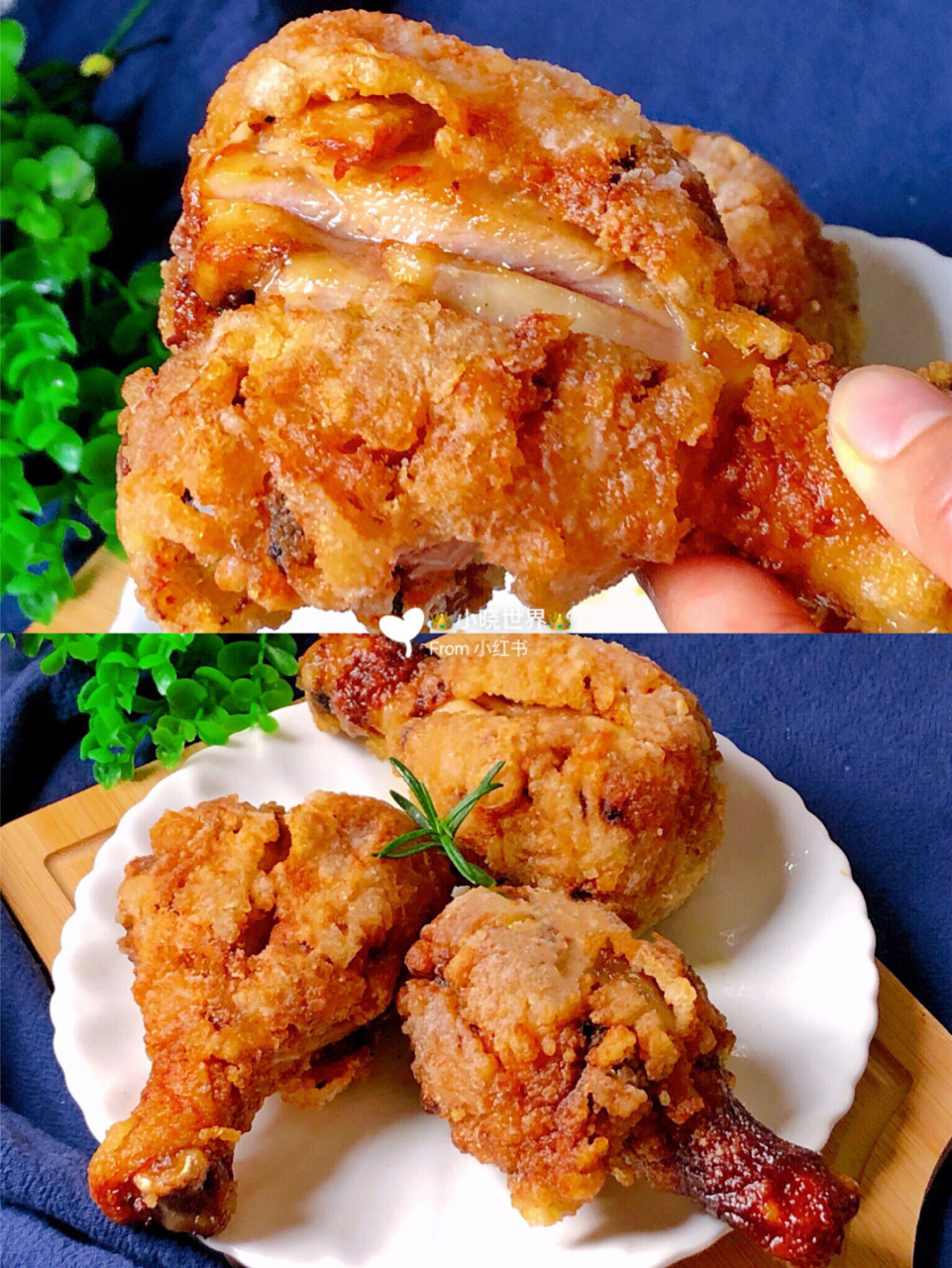 蒜香脆皮炸鸡腿99金黄酥脆75非常入味好吃 今天孩子上学之前点了