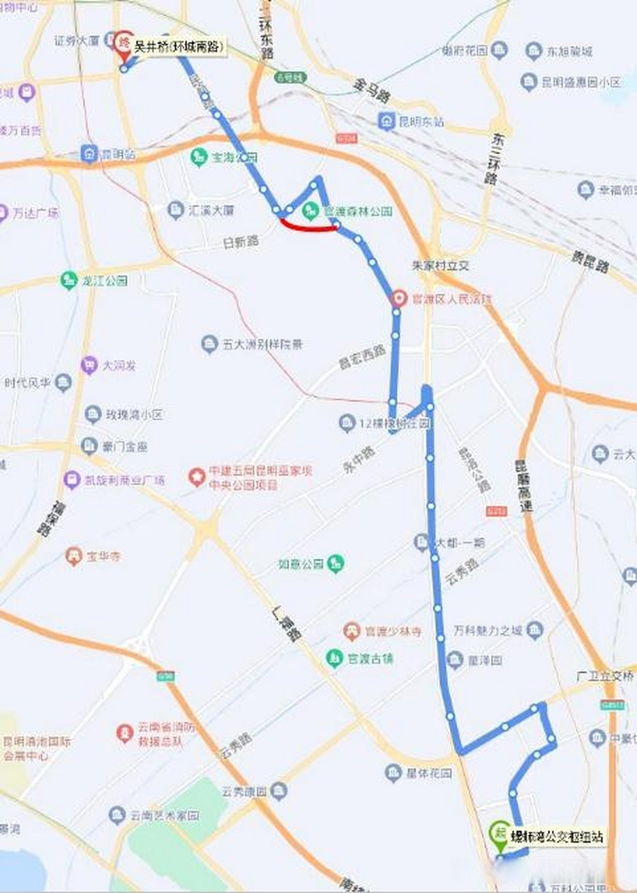 913路公交车路线图图片