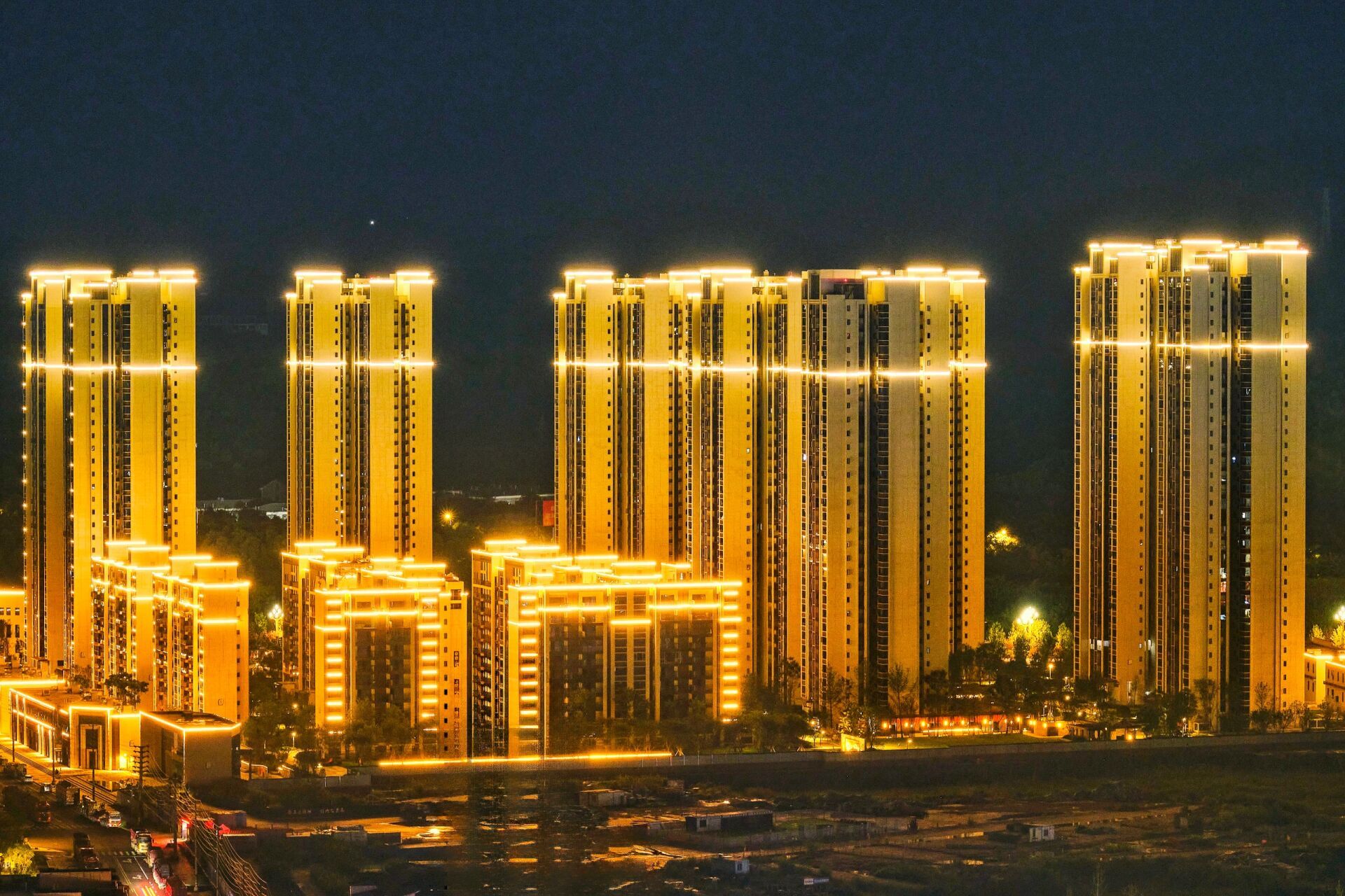 南充嘉陵区夜景