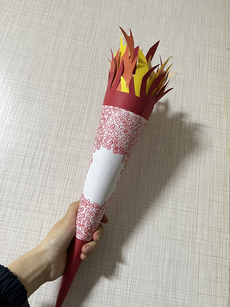 亚运会手工火炬 会发光的手工火炬