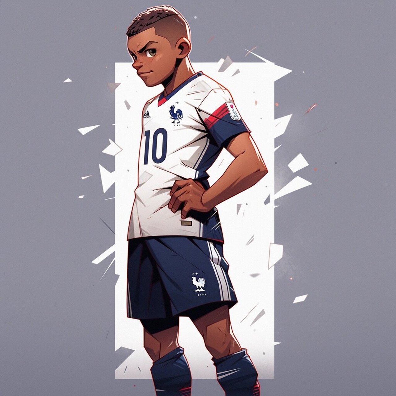 赛场上的狂傲"神龟"#新头像的魅力# #男生头像# #姆巴佩# #姆巴佩球迷