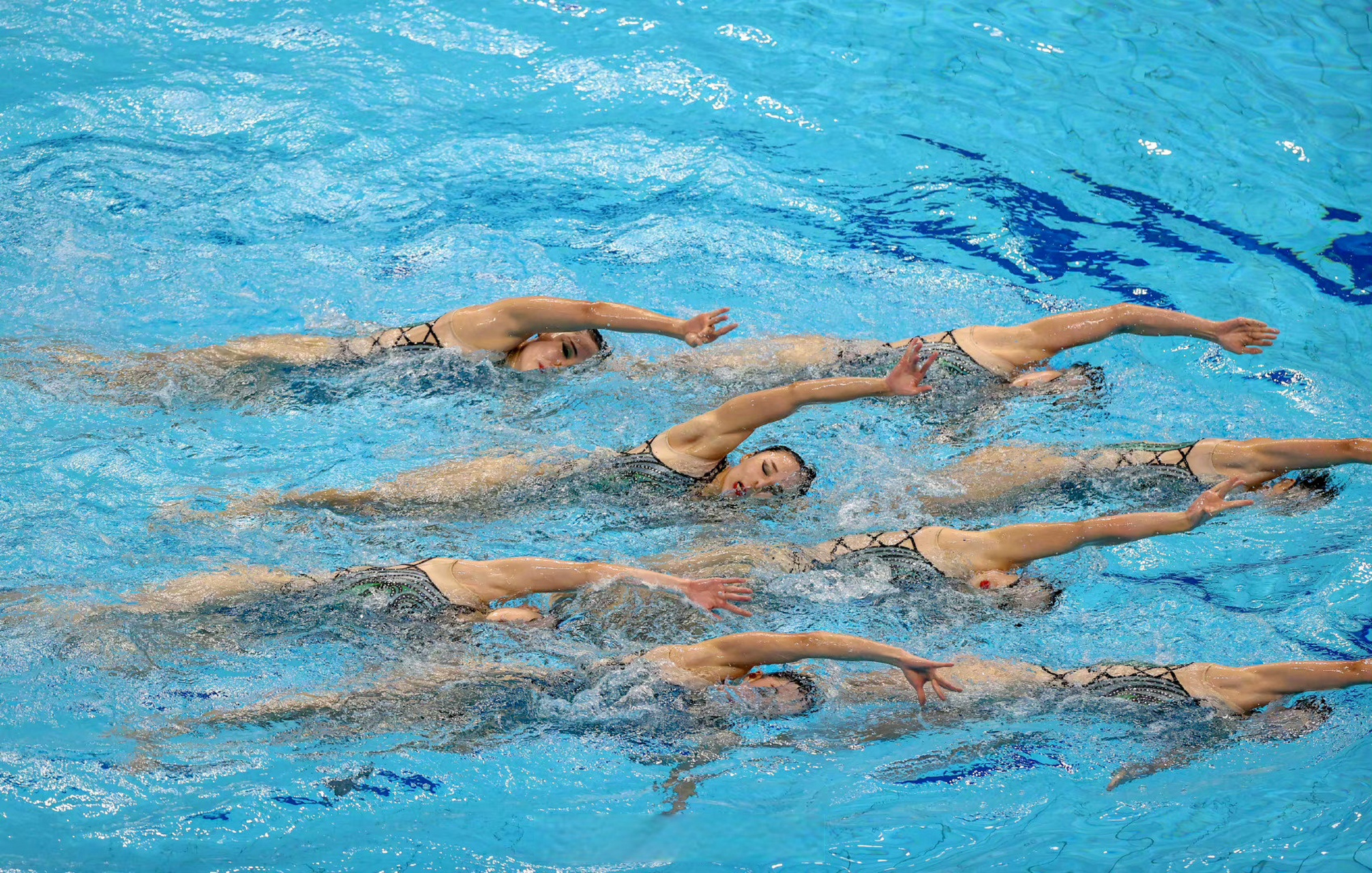中国队夺花样游泳集体项目金牌