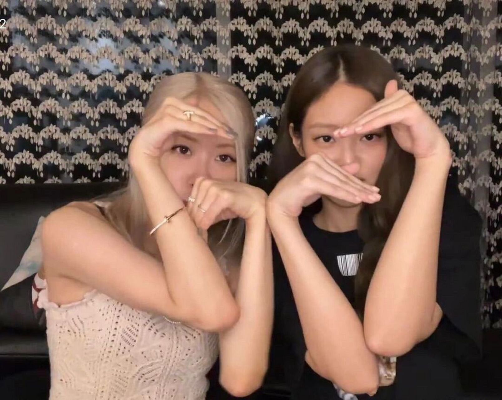 正在直播的rosé和jennie9195 #韩国女团# #南韩女爱豆# #black