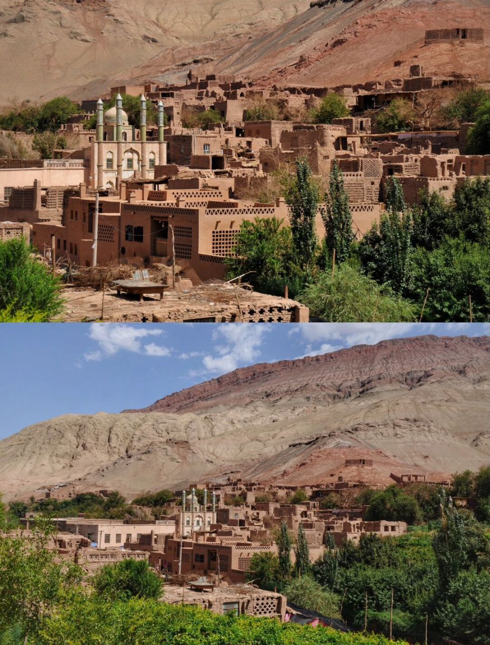 吐鲁番吐峪沟麻扎村97 火焰山下的传统维族村落9615 孙悟空来了