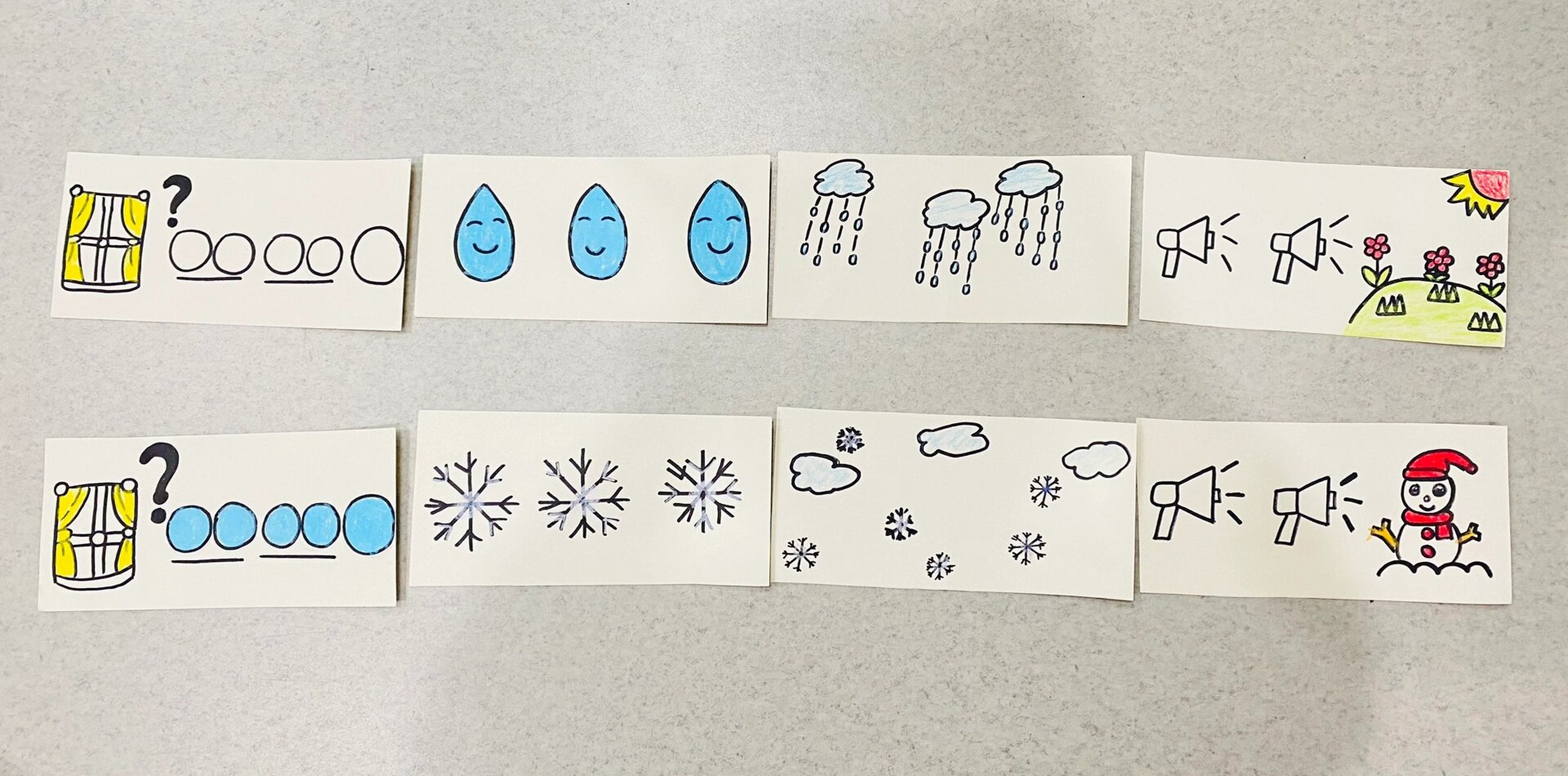 中班音乐活动《雪花和雨滴》  中班音乐活动《雪花和雨滴》图谱