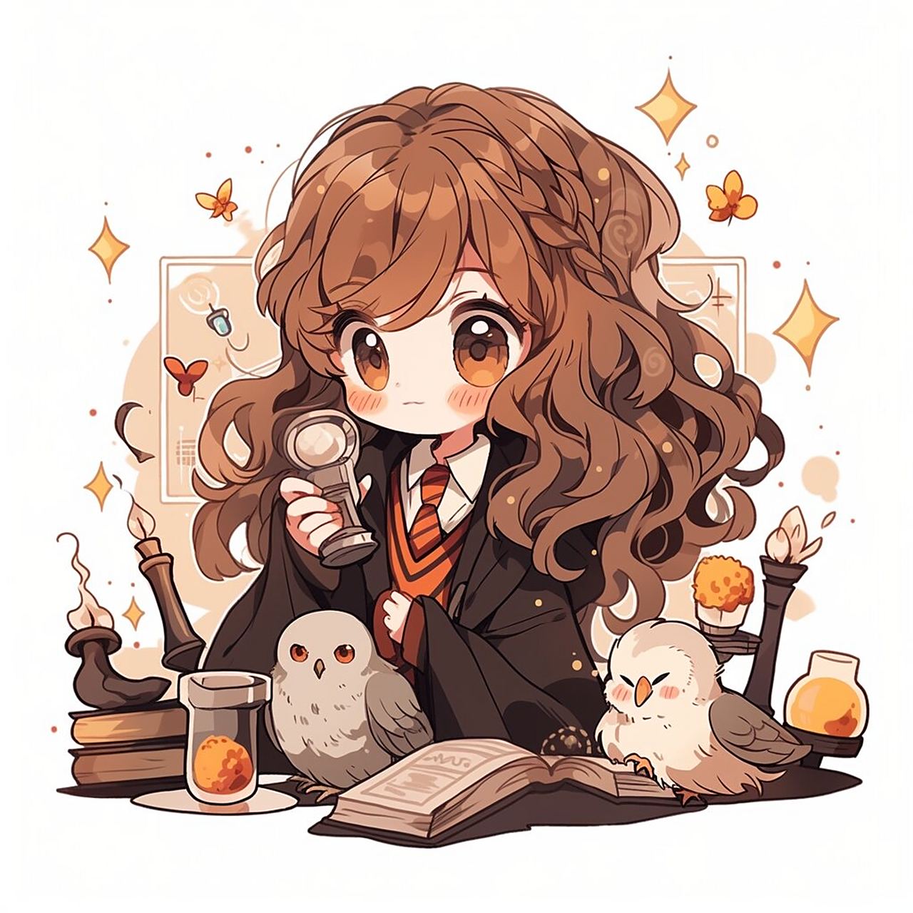 harry potter | 赫敏的q版头像来啦 9795 继哈利波特的q版很受