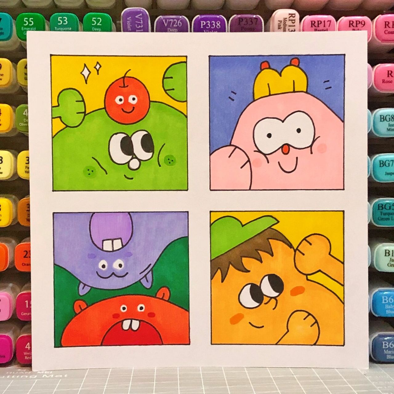 马克笔手绘|简单临摹07(附色号) 马克笔新手入门打卡day42 	 90