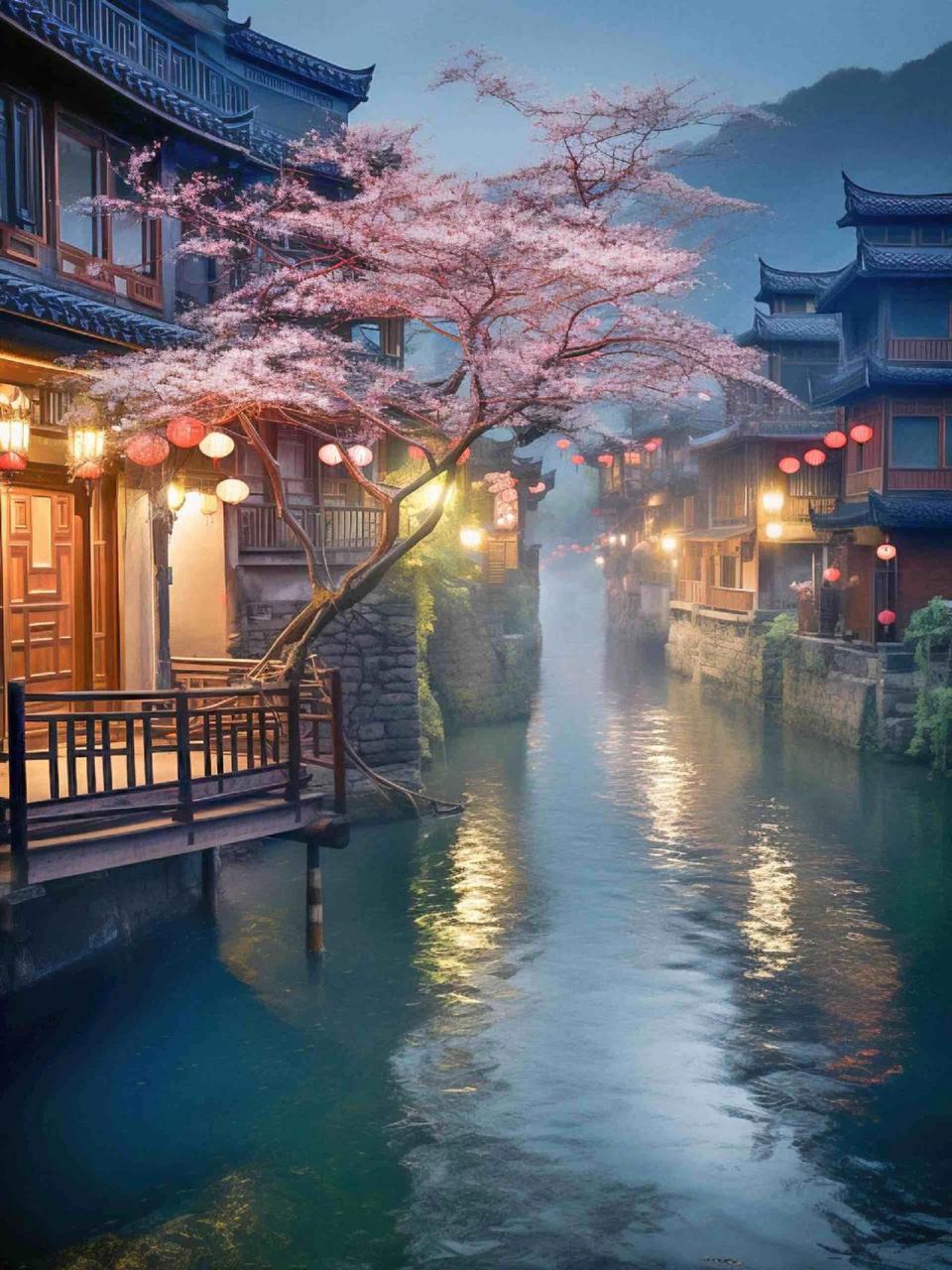 今日壁纸主题——亭台楼阁,水榭花都 古风 背景图 国风古韵 唯美意境