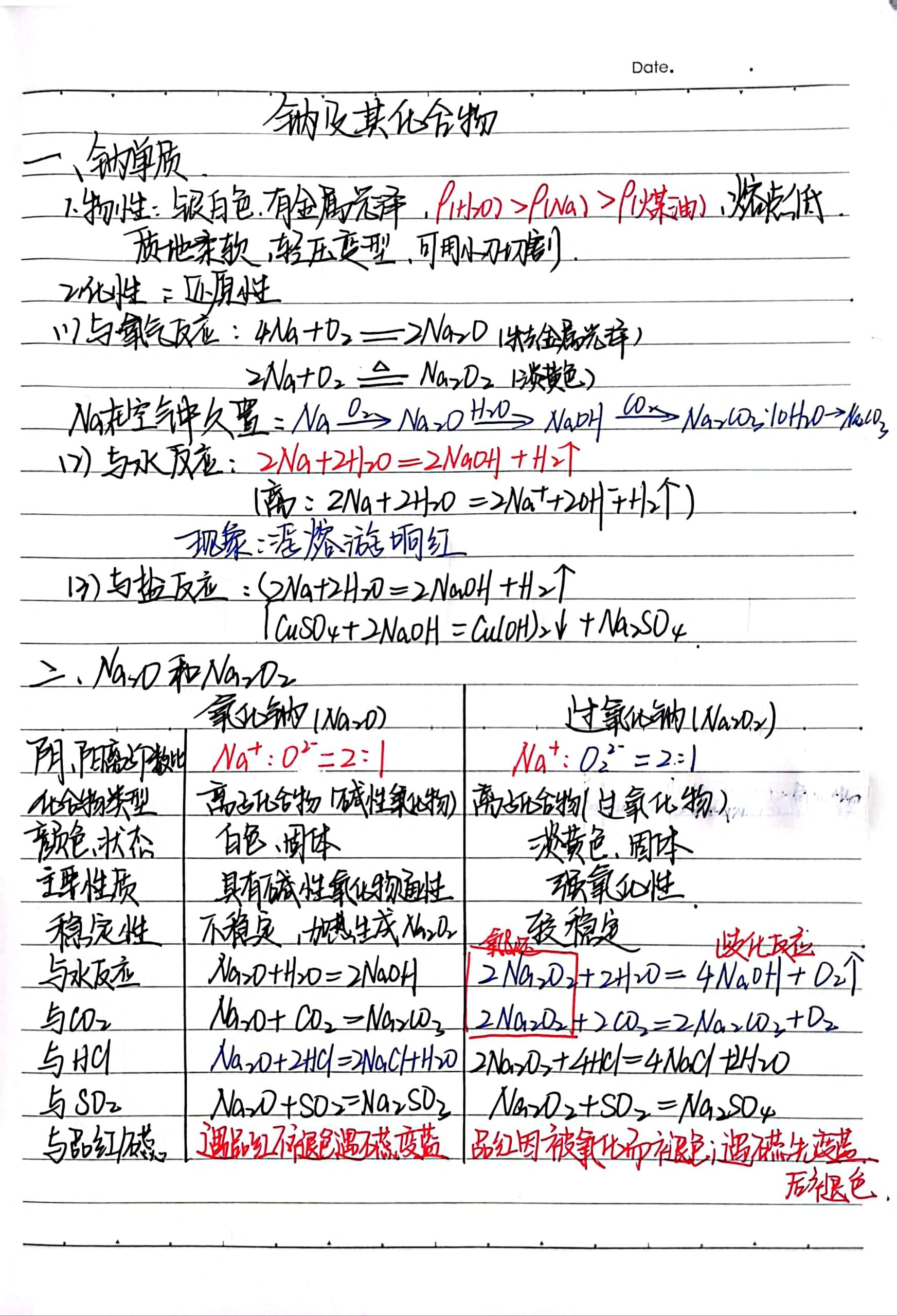 高中化学必修一