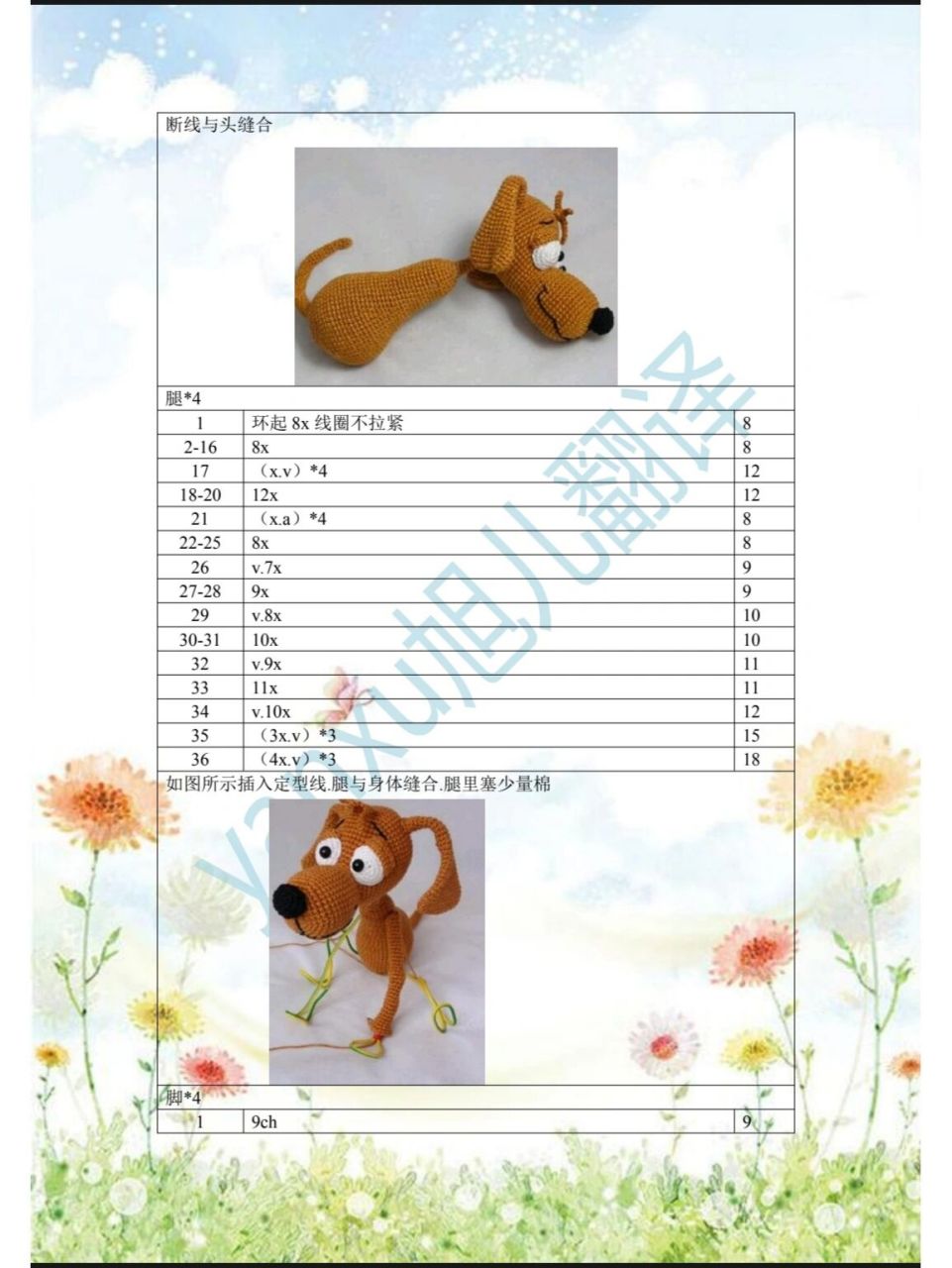 猥琐狗钩针图解狗狗手工钩织(附图解)           狗狗的迷惑行为91