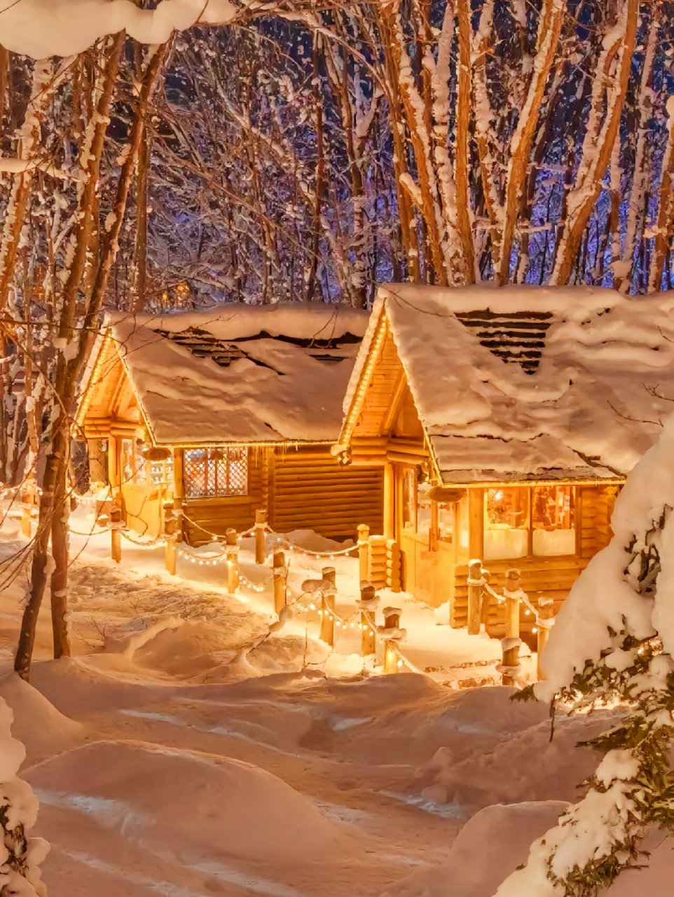 北海道雪景 唯美图片