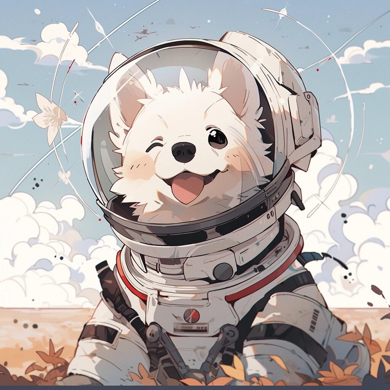 一组适合快乐修狗的太空西高地头像 太空修狗传递快乐~欢迎取用