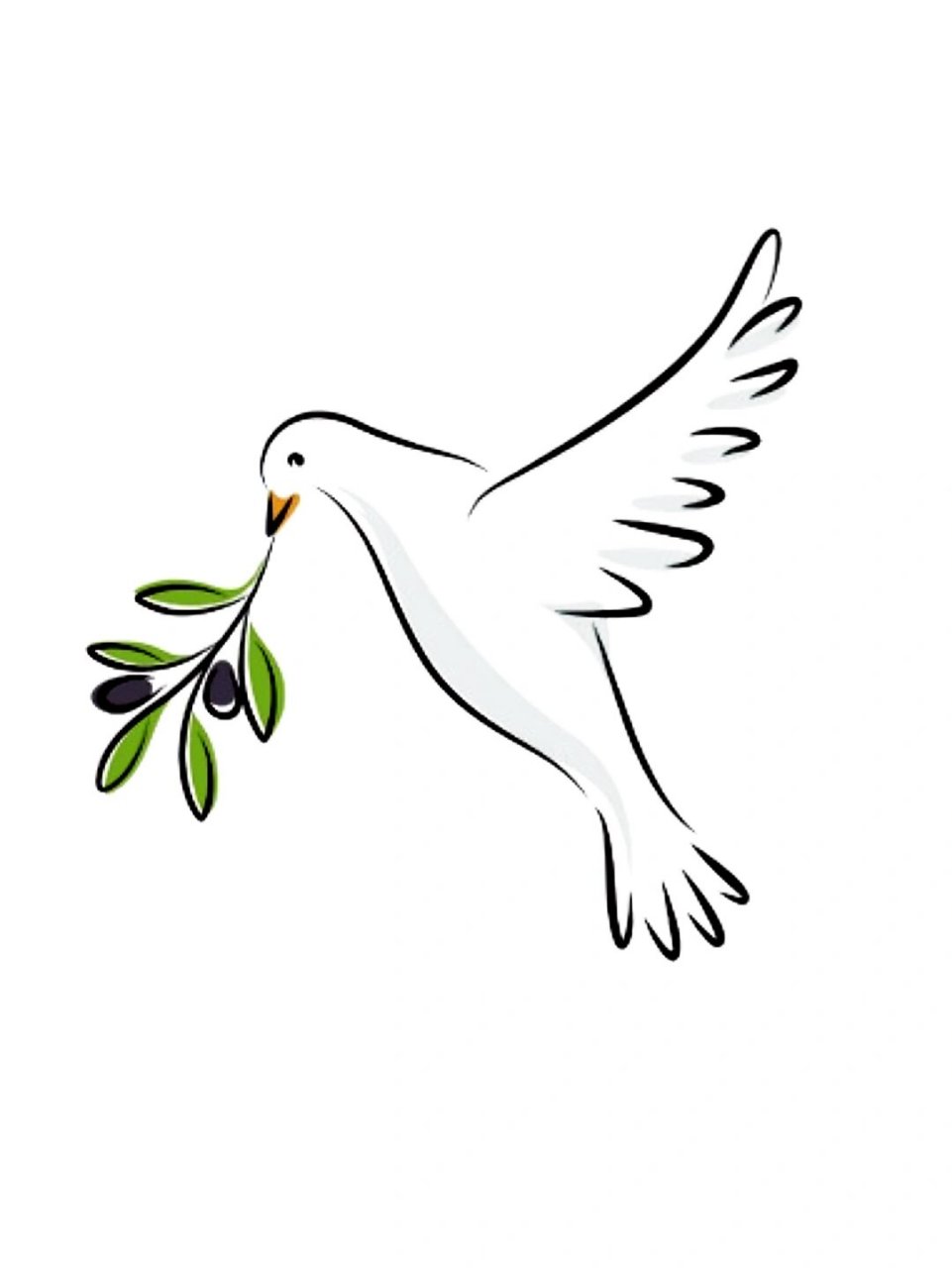 9415白鸽衔橄榄|免抠素材 9415白鸽是白色的,白色象征着纯洁