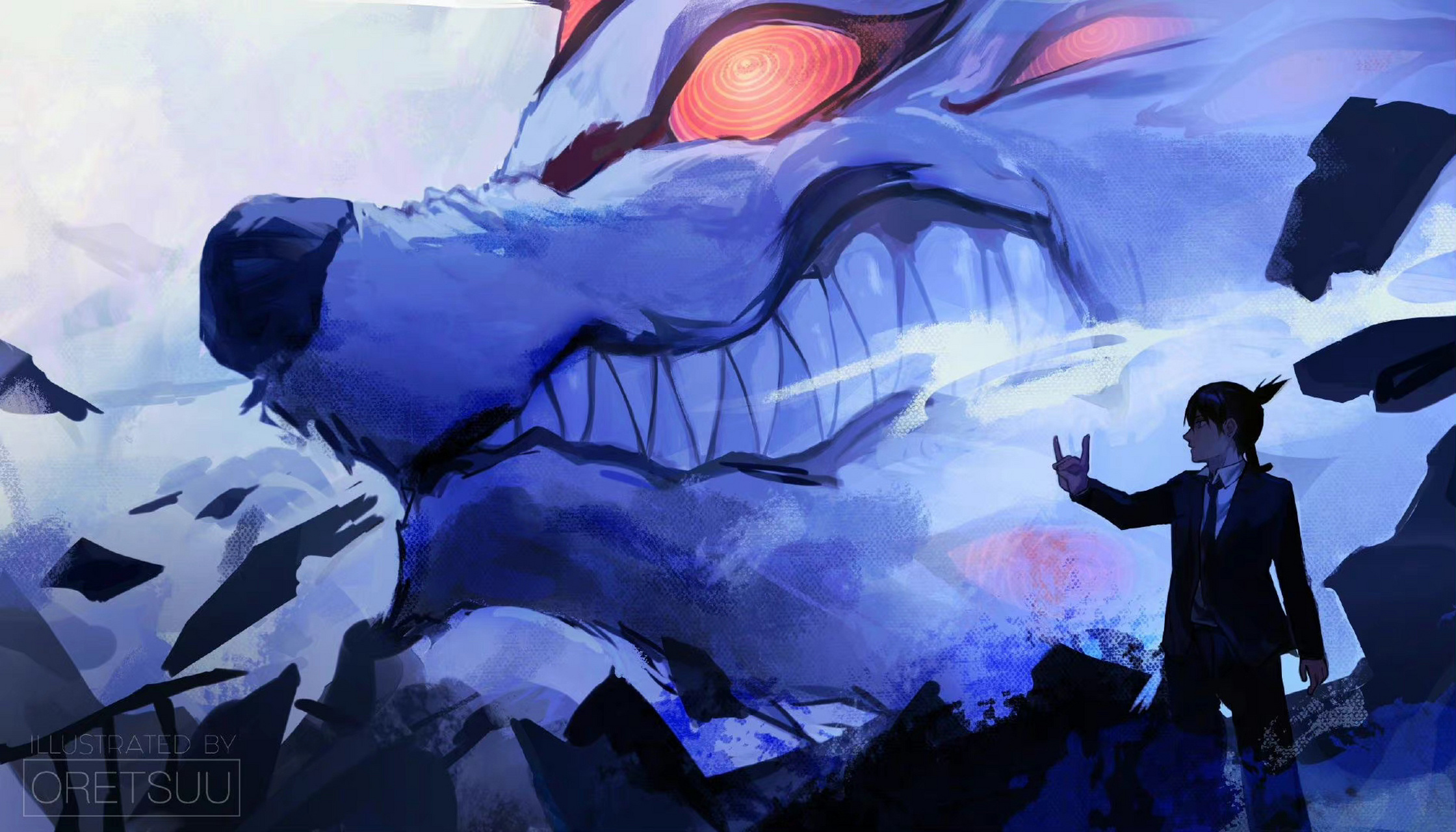 狐 #动漫# #电锯人##早川秋##电锯人##早川秋# (t:oretsuu)