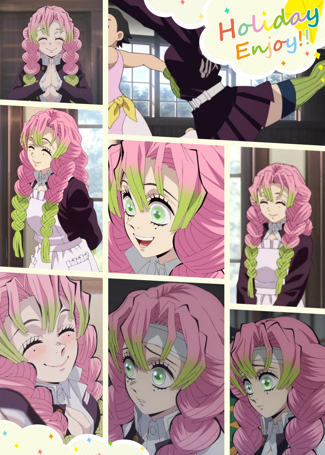 灭之刃——甘露寺蜜璃  甘露寺蜜璃是一位身材巨好的美少女  她是恋柱