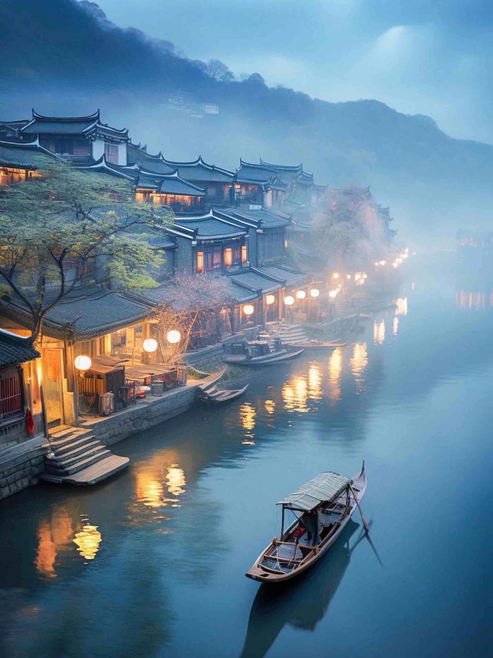 今日壁纸主题——亭台楼阁,水榭花都 古风 背景图 国风古韵 唯美意境