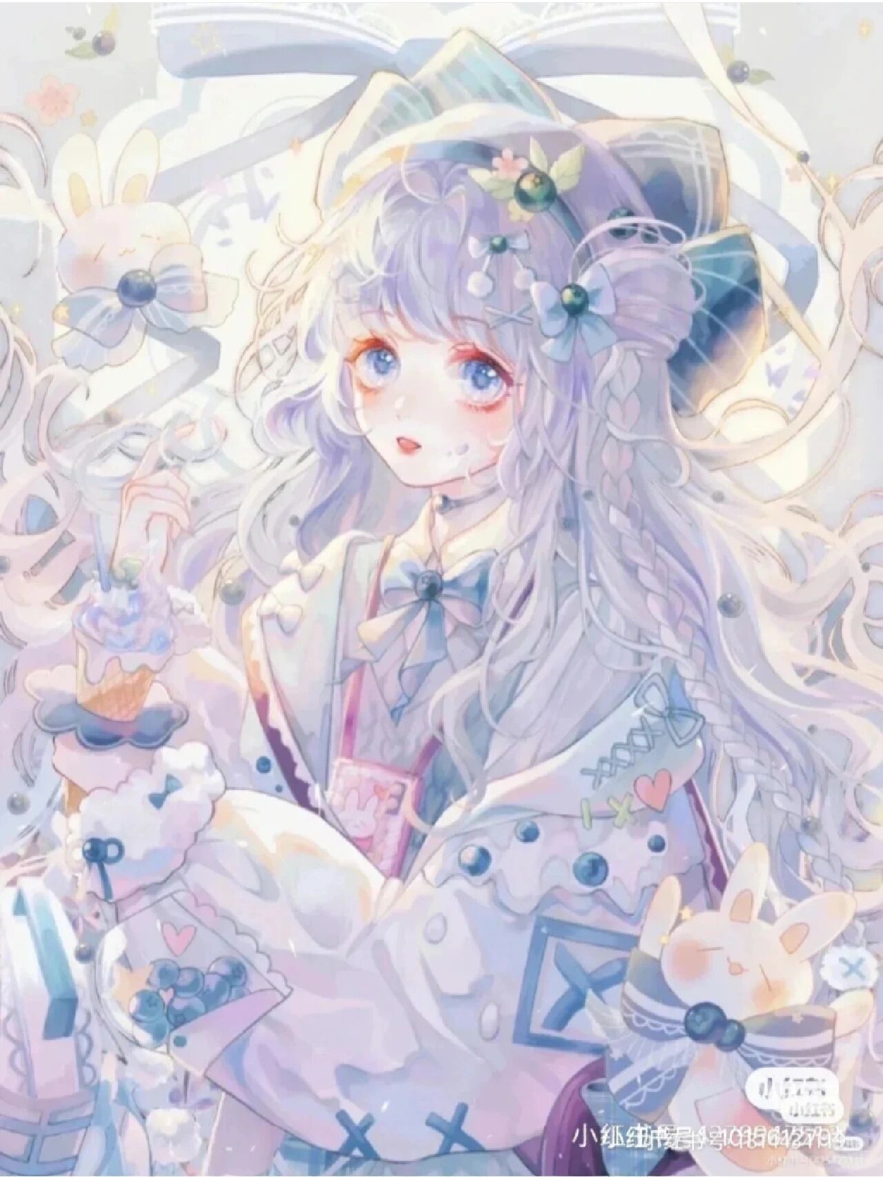 蓝色系动漫壁纸(超好看,超仙气)